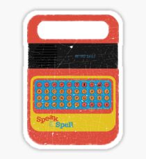 Vintage Look Speak & Spell Retro Geek Gadget Sticker