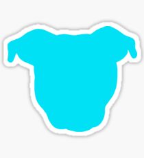 Teal Pittie Sticker