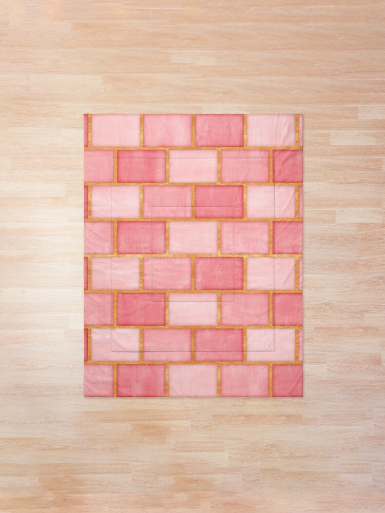 Alternate view of Gold and Rose Blush Pink Bricks Comforter