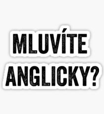 Do you speak English? (Czech) Sticker