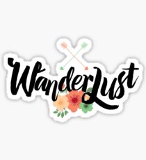 Wanderlust 02 Schriftzug Sticker