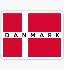 Flagge von Dänemark Sticker