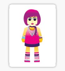 Pegatina cute girl