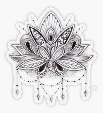 Mandala Lotus Flower Transparent Sticker