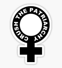 Pegatina Aplastar al patriarcado - negro