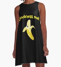 Fruits Shirt Undress Me Kawaii Banana Gift Tee A-Linien Kleid