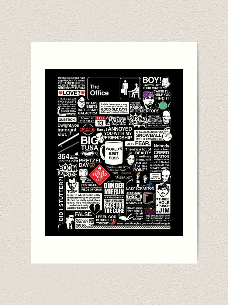 Alternate view of Wise Words From The Office - The Office Quotes Art Print