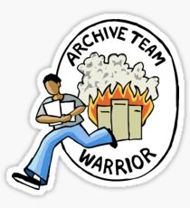Archive Team Warrior Stickers Sticker