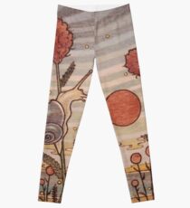 Snail in the Flowers Leggings