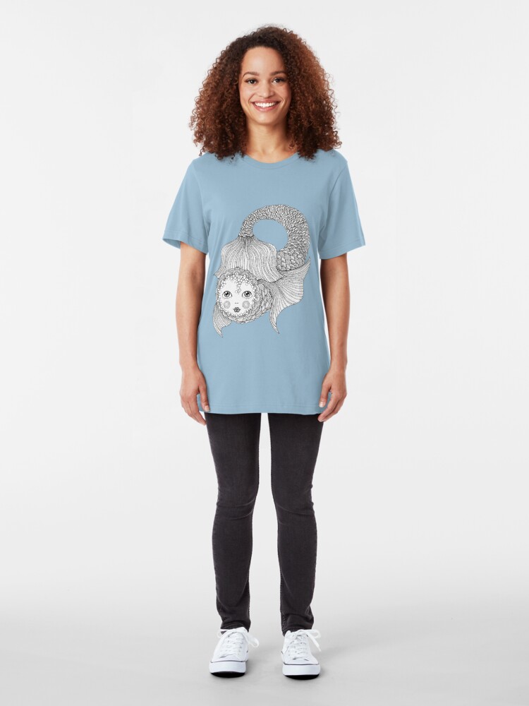 Alternate view of Something a bit fishy... Slim Fit T-Shirt