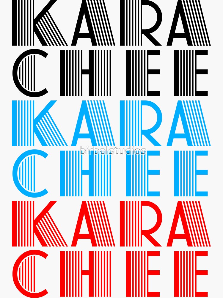 "Karachi" Sticker by birbalstudios Redbubble