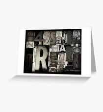 Custom Letterpress Greeting Card