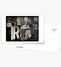 Custom Letterpress Postcards