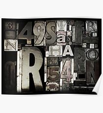 Custom Letterpress Poster