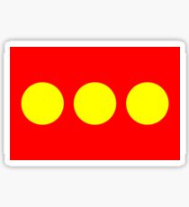 Flagge von Freetown Christiania Sticker