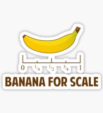 Banane für Maßstab Sticker