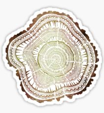 Tree Rings – Watercolor Sticker