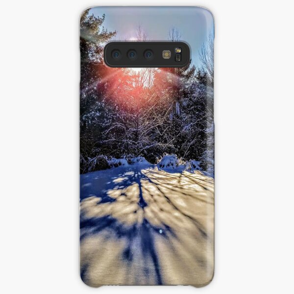 snowy setting sun Samsung Galaxy Snap Case