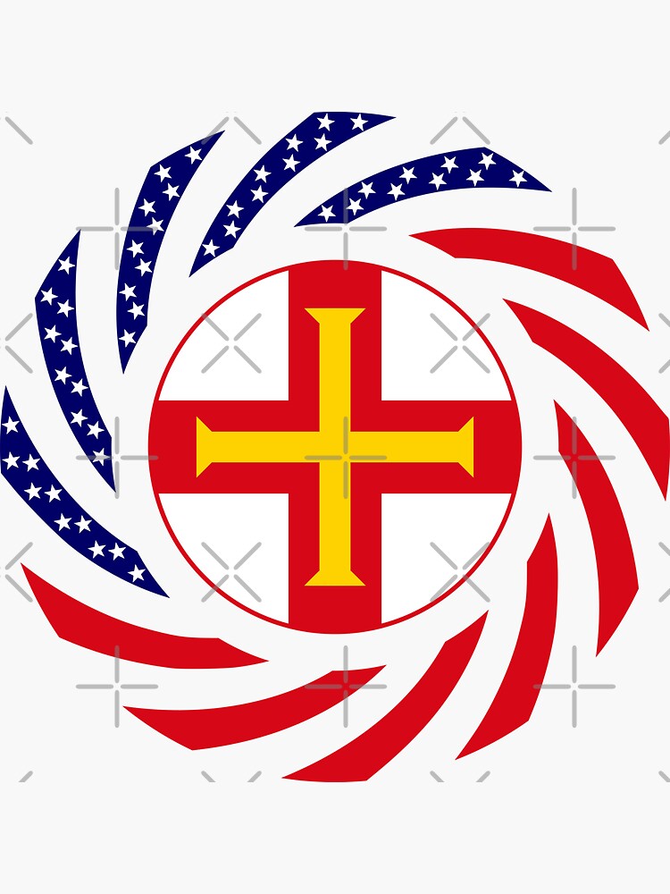 Guernsey American Multinational Patriot Flag Series by carbonfibreme