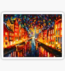 Pegatina NOCHE COPENHAGUE - Leonid Afremov
