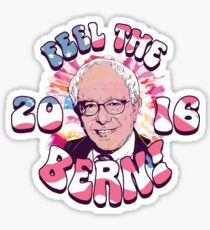 Bernie Sanders Feel The Bern Sticker