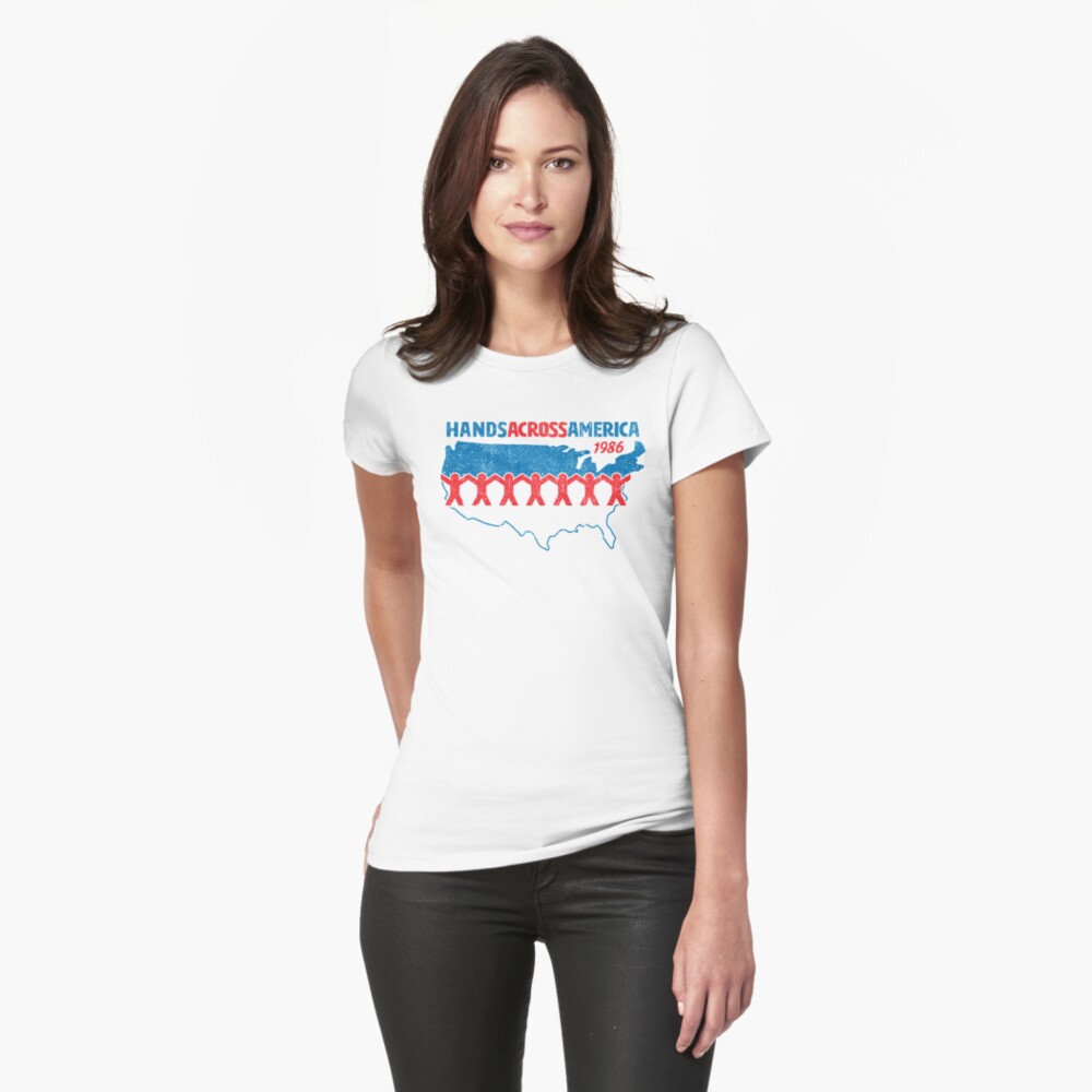 hands across america shirt vintage