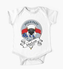 00066 Green Macleod Clan/ Family Tartan Short Sleeve Baby One-Piece