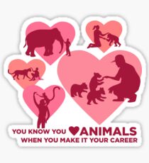 Liebe Tiere - Landtier Karriere Sticker