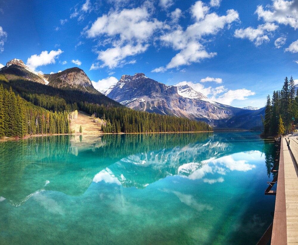 "Emerald Lake panorama. Yoho national park, Canada" by Andrey Popov | Redbubble