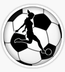 Woman's Soccer Sticker