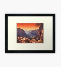 Zion Sunrays Framed Print