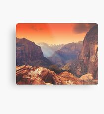 Zion Sunrays Metal Print