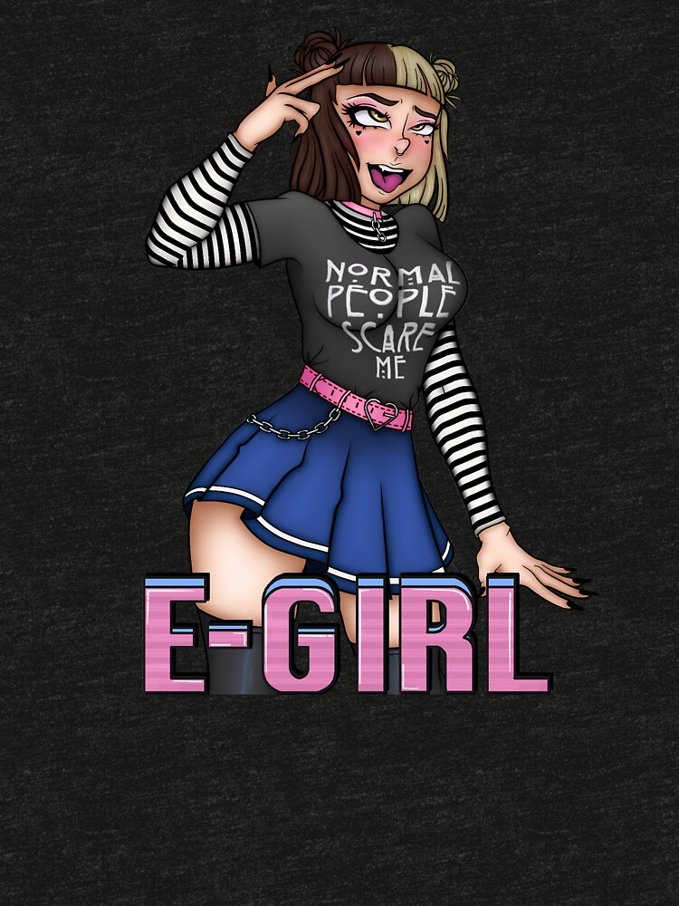 "TIK TOK E-GIRL" T-shirt by Zemolee | Redbubble