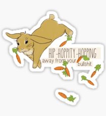 hip-hoppity-hopping (cream) Sticker