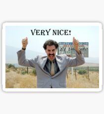 Borat - Very Nice! Sticker