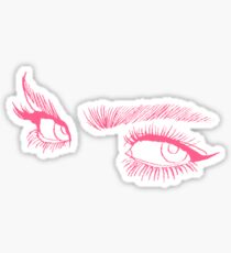 Pegatina Ojos rosados
