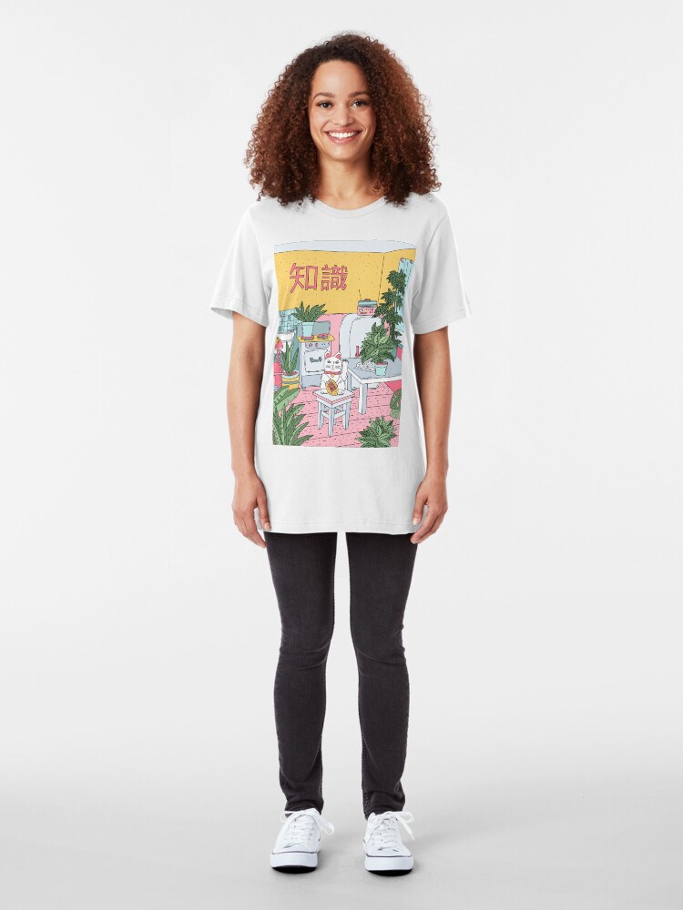 Alternative Ansicht von Maneki-Pflanzen Slim Fit T-Shirt