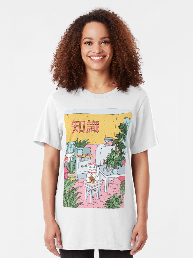 Alternative Ansicht von Maneki-Pflanzen Slim Fit T-Shirt