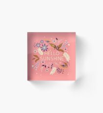 Hello Sunshine Acrylic Block