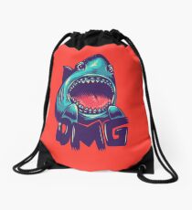 shark Drawstring Bag