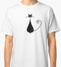 Black cat silhouette Classic T-Shirt