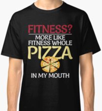 Whole Pizza In My Mouth Funny Humor Pizza Classic T-Shirt