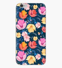 pattern of flowers tulips iPhone Case