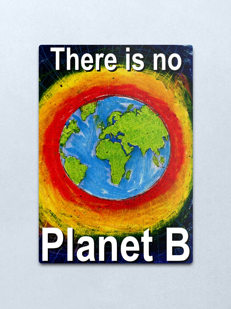 There Is No Planet B Metal Print By Harrylilof Redbubble