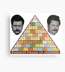 Swanson Pyramide der Größe Metalldruck