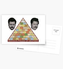 Swanson Pyramide der Größe Postkarten