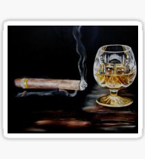 Zigarre & Brandy Sticker