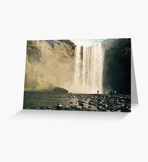 Skogfoss Waterfall, Iceland Greeting Card