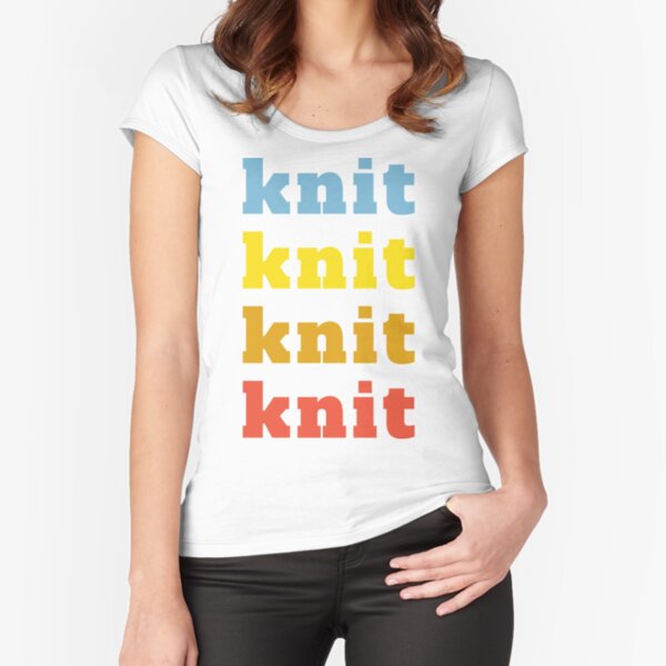 Knit Fitted Scoop T-Shirt