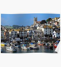 Brixham Inner-harbour, Devon Poster